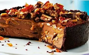 چیز کیک اسنیکرز | خیلی خوشمزه و عالیه!!