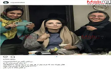 سلفی آینه ای رویا میرامینی در اتاق گریم (عکس)