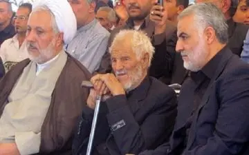 آغاز مراسم تشییع پیکر پدر سردار سلیمانی