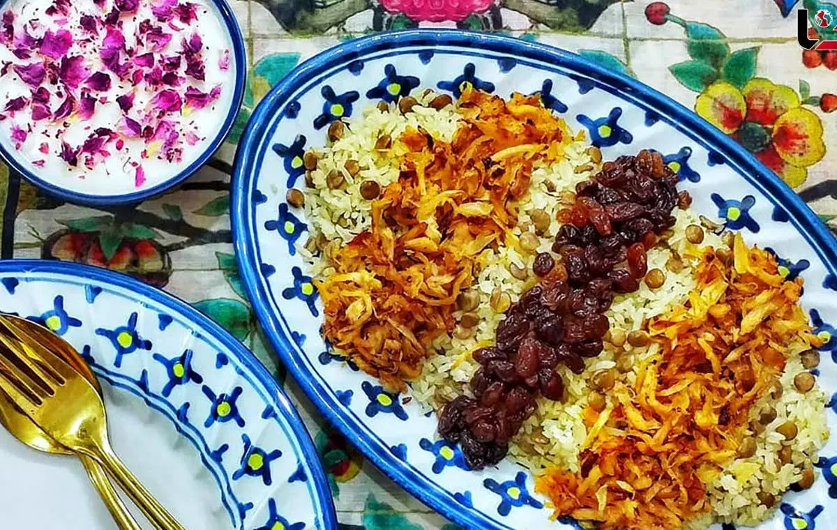 طرز تهیه عدس‌ پلو مجلسی با گوشت قلقلی