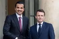 تماس تلفنی ماکرون و امیر قطر