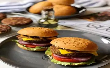 ساندویچ متفاوت| برگر عدس