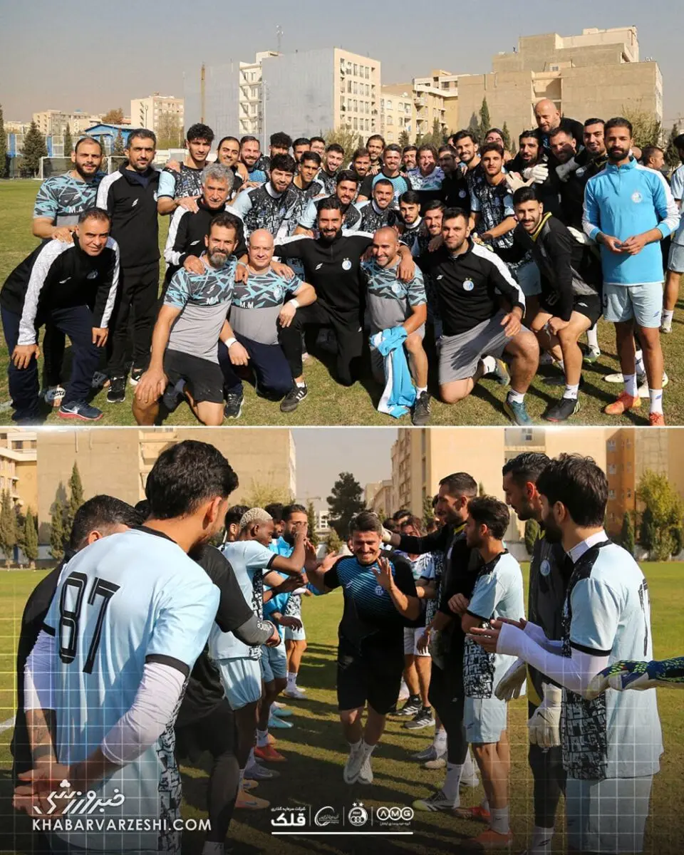 وریا غفوری در تمرین استقلال سورپرایز شد +عکس