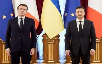 سفر ماکرون به کی‌یف و تاکید بر اجرای توافقات مینسک