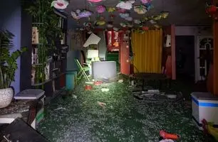 لحظه انفجار مهدکودک در تهران / تصاویر دوربین مداربسته جنگ ۱۲ روزه