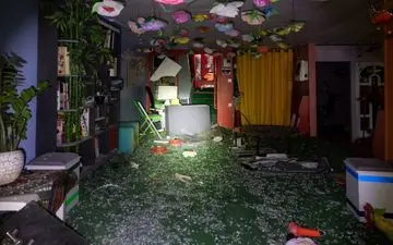 لحظه انفجار مهدکودک در تهران / تصاویر دوربین مداربسته جنگ ۱۲ روزه