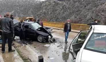تصادف هولناک در جاده چالوس؛ ۶ نفر راهی بیمارستان شدند
