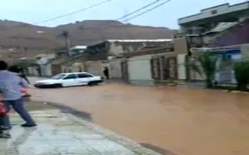 خیابان‌های اهواز در آب غرق شد + فیلم 