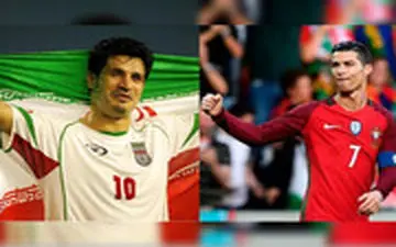 مقایسه گل‌های ملی علی دایی و کریستیانو رونالدو