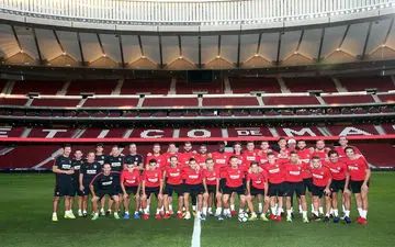 اولین تمرین اتلتیکومادرید در ورزشگاه جدید + عکس