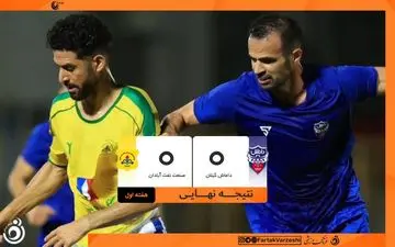 تقسیم امتیازات دیدار حساس؛ صنعت نفت و داماش بدون گل متوقف شدند