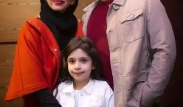 پژمان بازغی به همراه همسر و دخترش در اکران خصوصی هلن | عکس