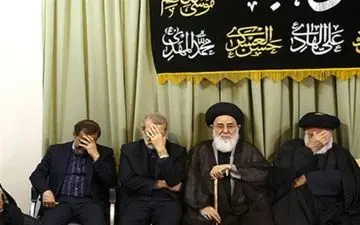 رئیس مجلس در مراسم عزاداری بیوت مراجع و علما شرکت کرد