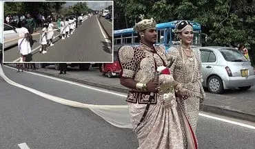 کار عجیبی که این عروس و داماد سریلانکایی انجام دادند/ 10 سال زندان در انتظار عروس و داماد است!