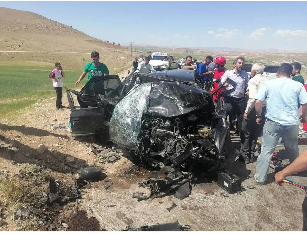   تصادف هولناک و جانباختن ۸ نفر در جاده حمیل به ایلام 