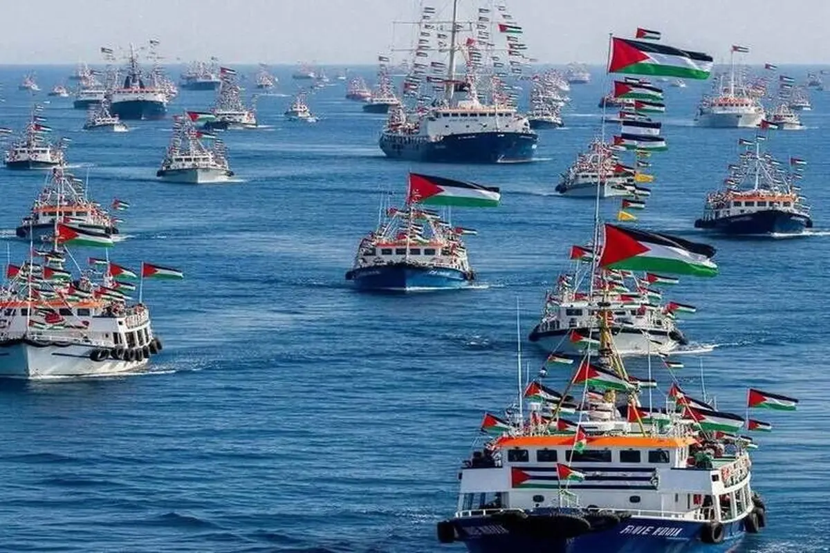 رژیم صهیونیستی ۱۳ کشتی ناوگان الصمود را تصرف کرد