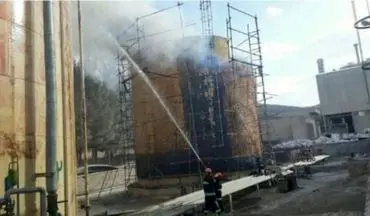  آتش سوزی در کارخانه ای جنوب بیرجند مهار شد