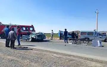 تصادف رخ به رخ خودروی نیسان و مزدا سه کشته بر جا گذاشت