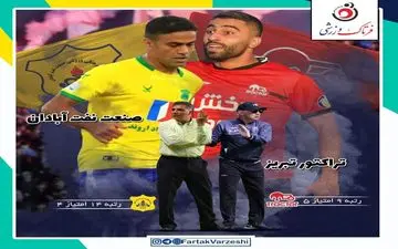 تراکتور - نفت آبادان؛ دبل بردیف یا هت تریک پرکاس؟!