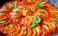طرز تهیه راتاتویی فرانسوی خوشمزه و حرفه‌ای با ظاهر رستورانی