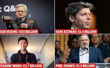 این افراد با هوش مصنوعی میلیاردر شدند! نفر اول ۱۱۳ میلیارد دلار ثروت دارد