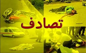 تصادف مینی‌بوس با 5 خودرو در محور نیشابور به مشهد+جزئیات

