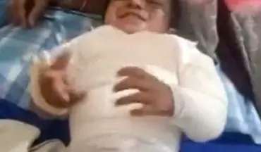 نجات معجزه آسای کودک دو ساله بعد از سقوط از طبقه سوم +فیلم 