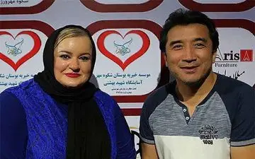 تیپ خداداد عزیزی و خانم بازیگر در یک مراسم + عکس