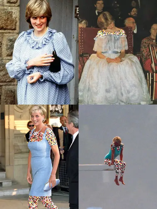 استایل‌های رنگارنگ پرنسس دایانا