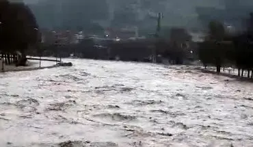 آخرین وضعیت شهرستان دالاهو پس از بارش های گسترده
