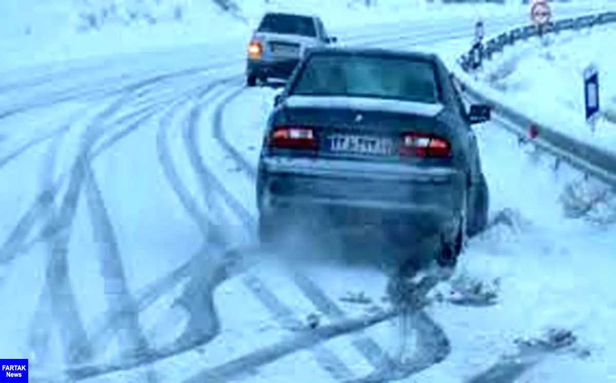  برف و باران در جاده‌های چند استان