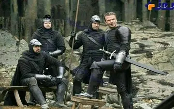 نمایی از فیلمی که فوتبالیست مشهور در آن بازی می کند