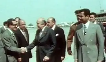 رفتار توهین‌آمیز صدام با نخست‌وزیر شاه +فیلم 
