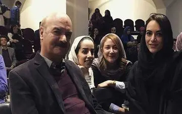 آقای مجری و دخترش در یک مراسم