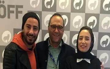 نوید محمدزاده همراه زوج هنرمند در پایتخت استونی 