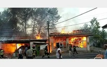 آتش سوزی در نانوایی؛یک نفر مصدوم شد!