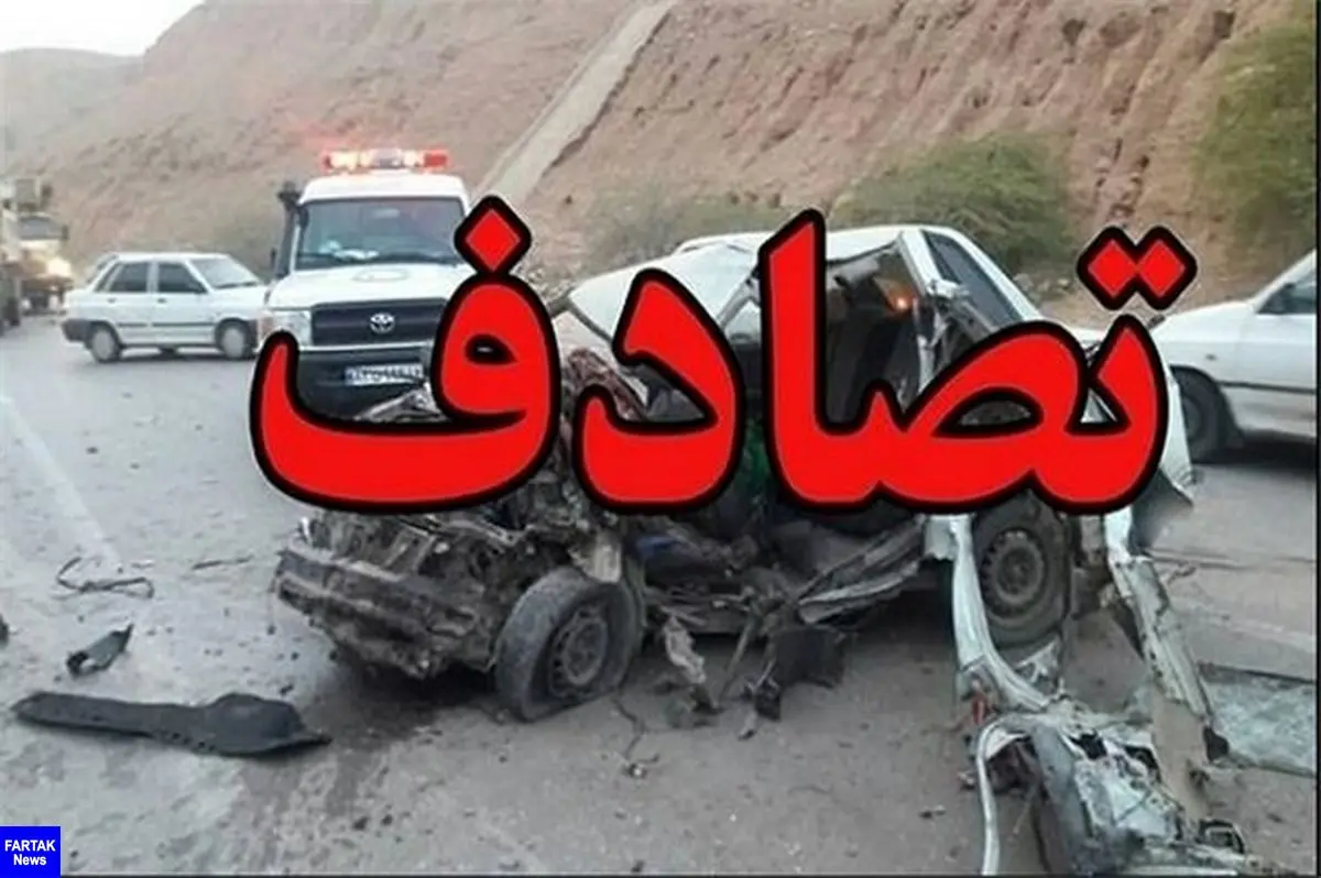 تصادف مرگبار پراید در جاده دماوند