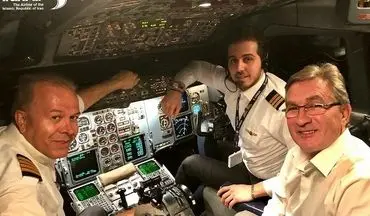 برانکو در کابین خلبان ، پرواز بازگشت پرسپولیس از ازبکستان