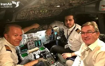 برانکو در کابین خلبان ، پرواز بازگشت پرسپولیس از ازبکستان