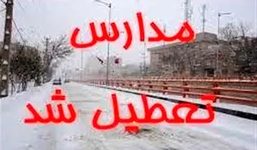 مدارس همدان به‌علت بارش برف و لغزندگی معابر تعطیل شد