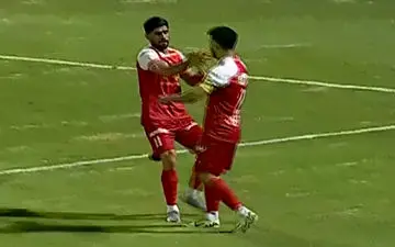 گل اول پرسپولیس به نفت آبادان با ضربه سر زیبای اسماعیلی‌ ‎فر | فیلم