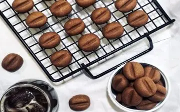 کسانیکه عاشق قهوه هستن بیان اینجا| طرز تهیه شیرینی دانه قهوه