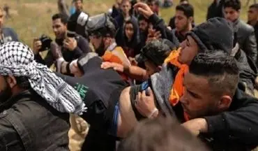 زخمی شدن شماری از فلسطینیان در راهپیمایی جمعه «وفاداری به شهیدان»