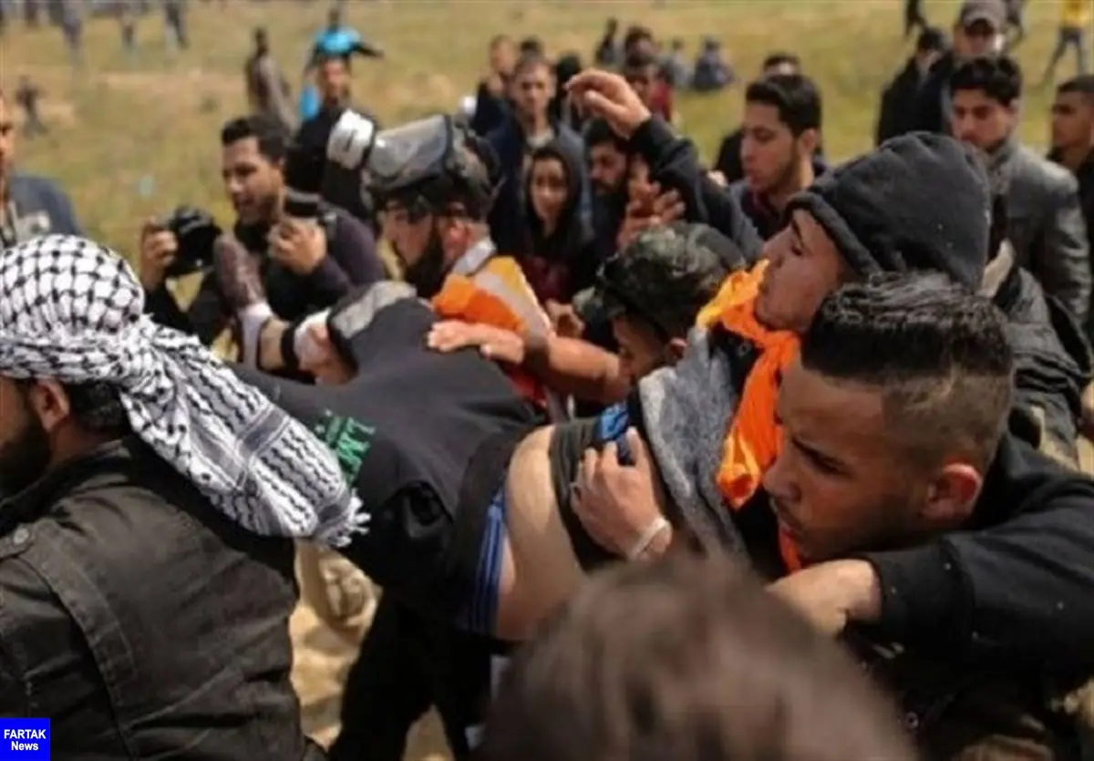 زخمی شدن شماری از فلسطینیان در راهپیمایی جمعه «وفاداری به شهیدان»