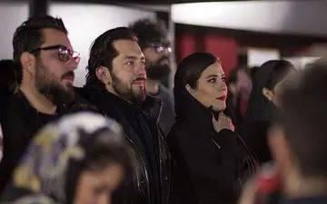 سحر دولتشاهی به همراه بهرام رادان در یک مراسم