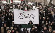 روایتی تصویری از شور انقلابی مردم در چهل‌و‌هفتمین سالگرد پیروزی انقلاب در کرمانشاه 