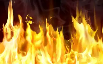 مرد مشهدی زنده زنده سوخت!