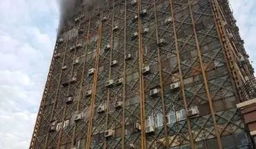ساختمان پلاسکو تهران دچار حریق شد
