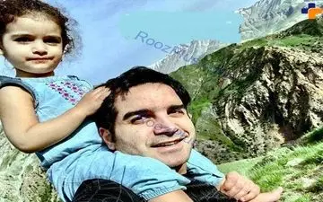 خواننده مشهور و دخترش در منظره ای فوق العاده زیبا + عکس