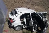 کودک سه‌ساله قربانی واژگونی خودرو کوییک در محور شیراز - اصفهان